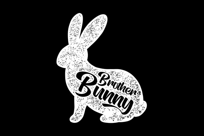 Brother Bunny Happy Easter t-shirt design for sale