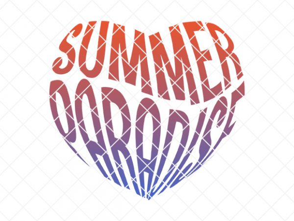 Summer paradise, summer/beach commercial use t-shirt design