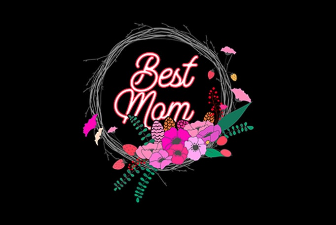 50 Best Selling MOM Design Bundle t-shirt designs for sale