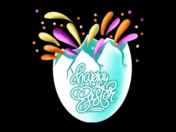 Happy easter egg buy t shirt design artwork