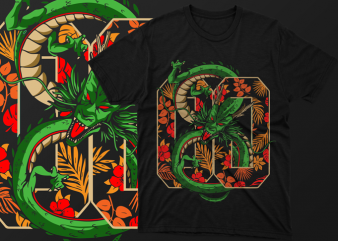 Eight Hundred Dragons Artwork Vector – tshirt design for sale ai, svg,png