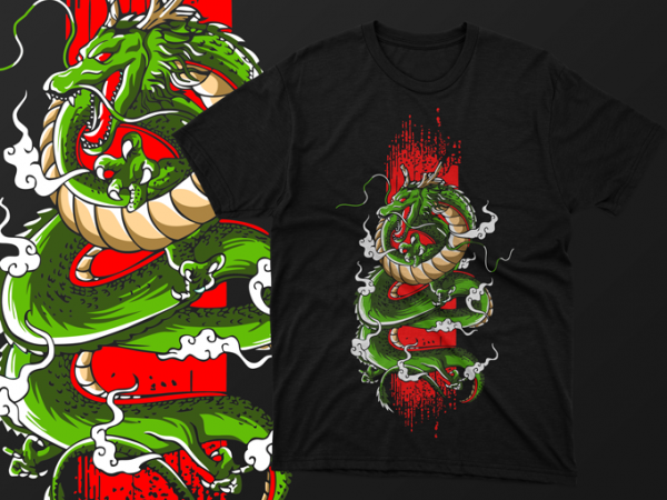 Flying dragon artwork vector – tshirt design for sale ai, svg,png