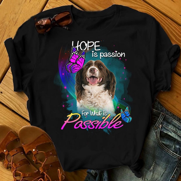 1 DESIGN 30 VERSIONS – DOGS – Hope is passion for what is possible – buy t shirt design artwork