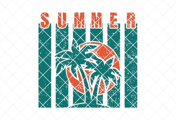 summer/beach  graphic t-shirt design
