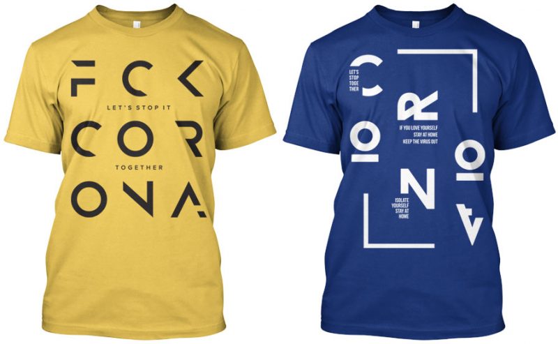 16 Fight Corona Urban Typo Designs Bundle vector shirt designs