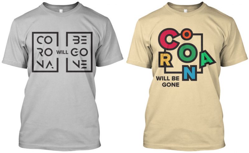 16 Fight Corona Urban Typo Designs Bundle vector shirt designs