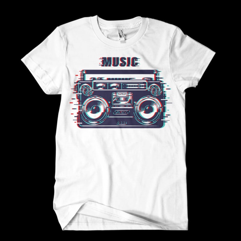 music ready made tshirt design