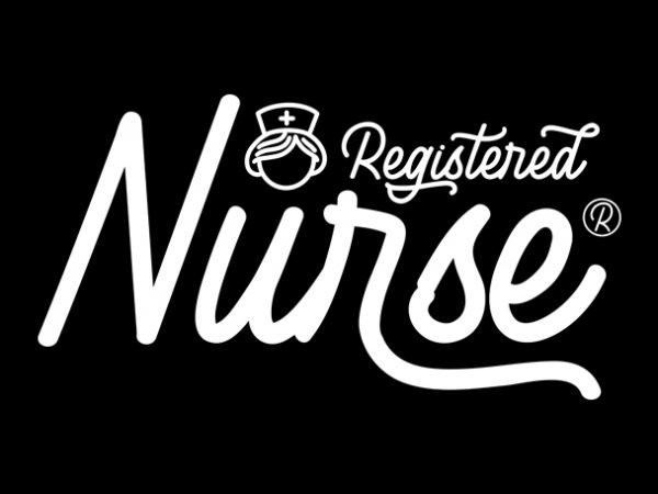 Registered nurse commercial use t-shirt design