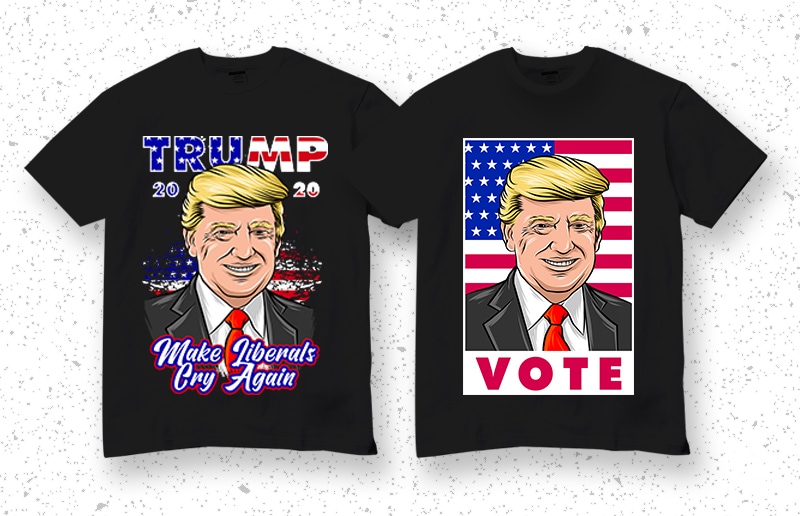 10 Design Trump, Donald Trump, Merica, America t shirt design for purchase