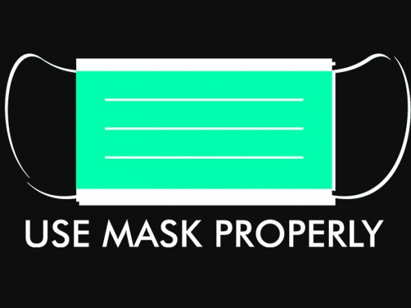 Use mask properly t shirt design for purchase