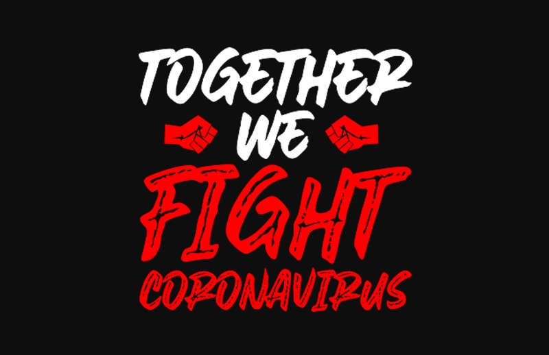 together we fight coronavirus buy t shirt design