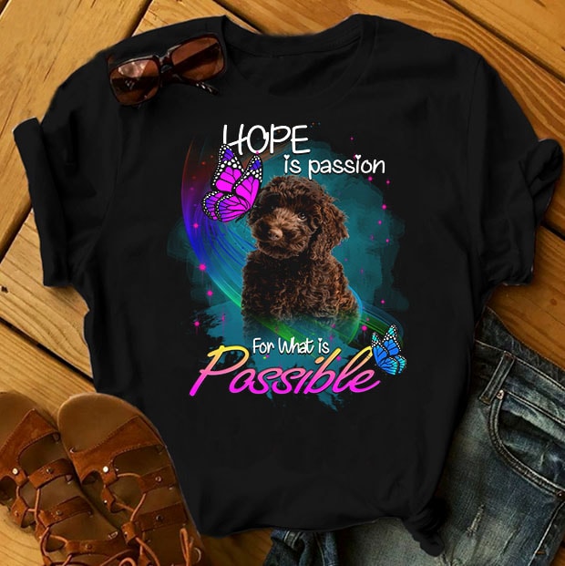 1 DESIGN 30 VERSIONS – DOGS – Hope is passion for what is possible – buy t shirt design artwork