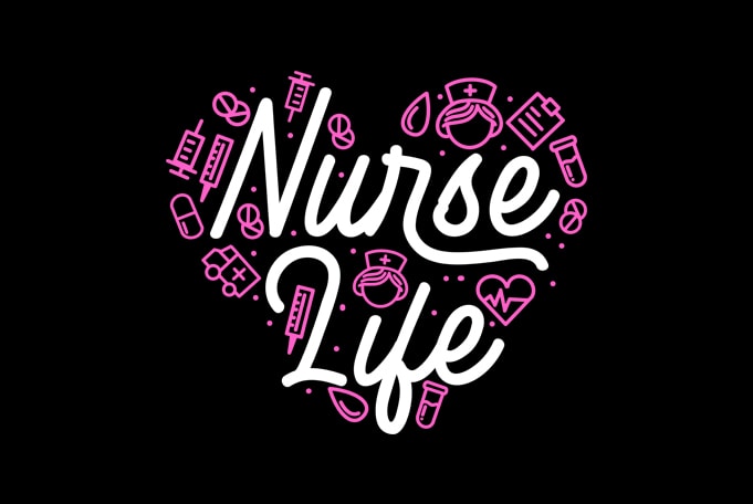 70 Best Selling Nurse Design Bundle buy t shirt design