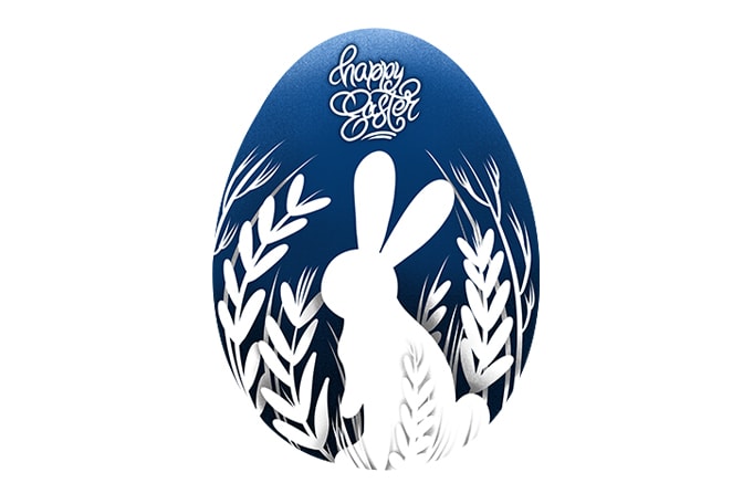Happy easter bunny rabbit artwork graphic t-shirt design