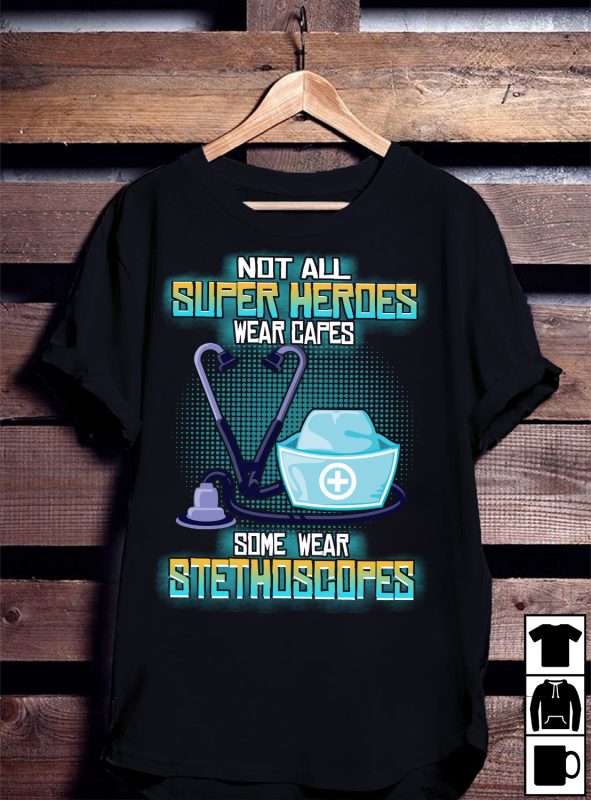 Super Cool Nurse Bundle Part 2 – 50 Designs – 50% OFF t shirt design for merch teespring and printful