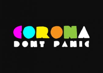 corona dont panic buy t shirt design artwork