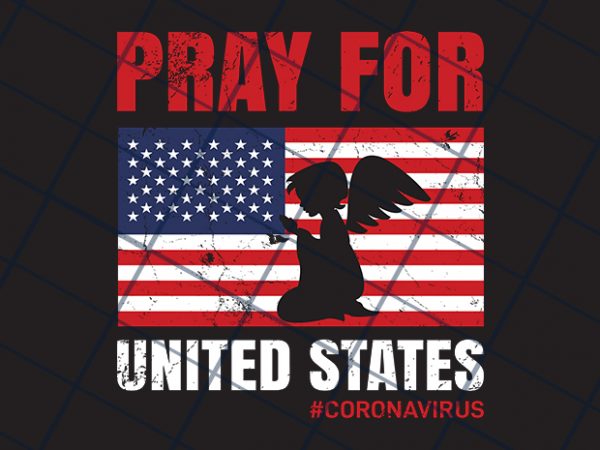 Pray for united states t-shirt design for commercial use