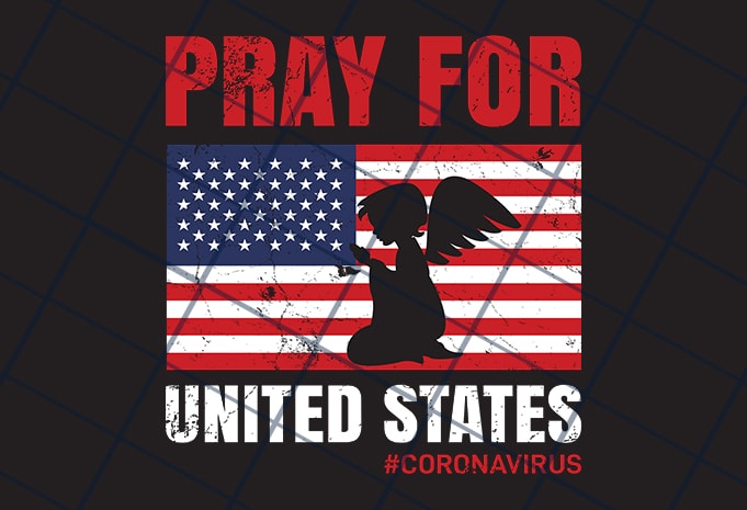 Pray for United States  t-shirt design for commercial use