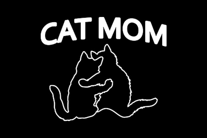 Cat Mom commercial use t-shirt design