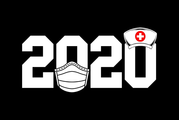 nurse 2020 print ready t shirt design