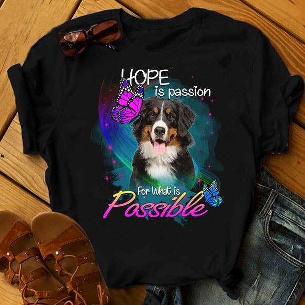 1 DESIGN 30 VERSIONS – DOGS – Hope is passion for what is possible – buy t shirt design artwork