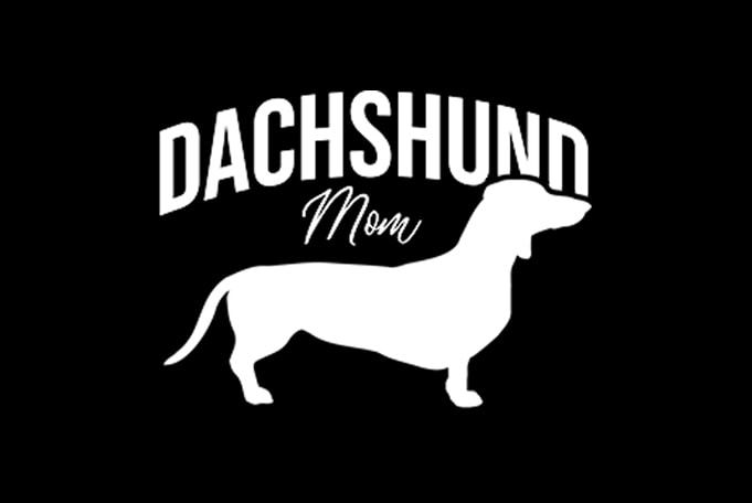 Dachshund Mom shirt design png commercial use t-shirt design