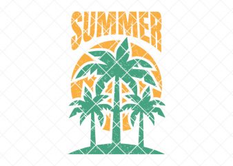 summer/beach print ready t shirt design