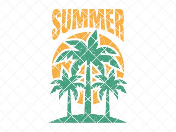 Summer/beach print ready t shirt design