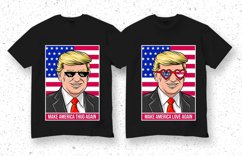 10 Design Trump, Donald Trump, Merica, America t shirt design for purchase