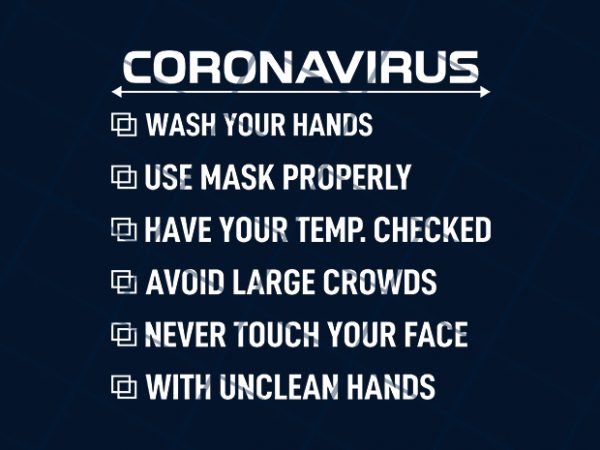 Corona virus awareness t shirt design to buy