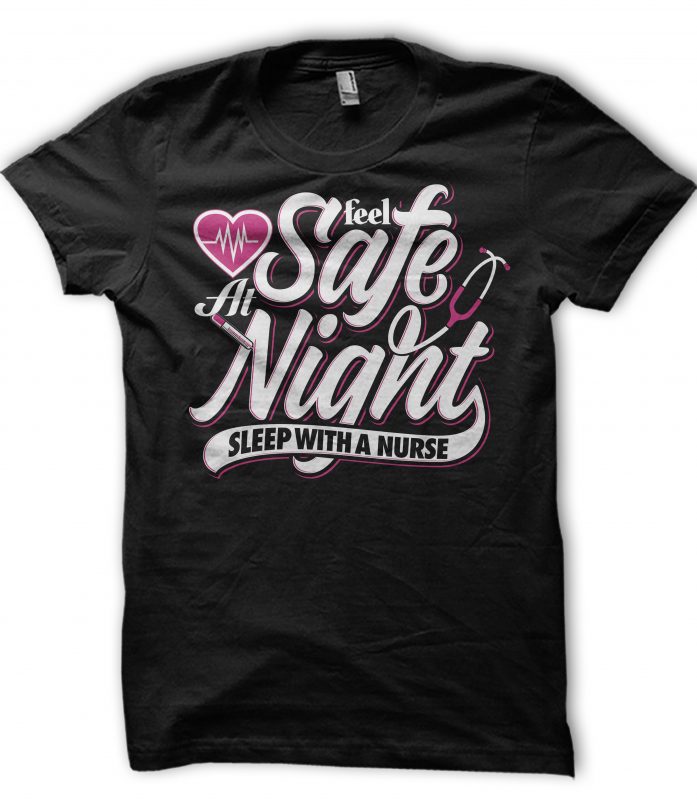 NURSE T-SHIRT 7 graphic t-shirt design
