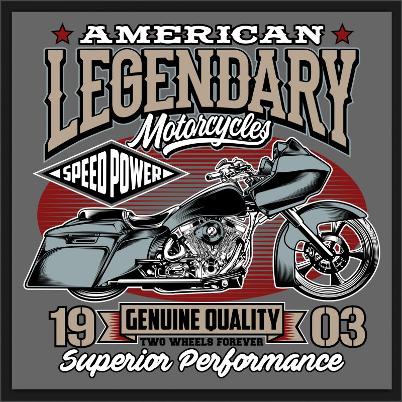 t-shirt vector American Legendary t shirt design template