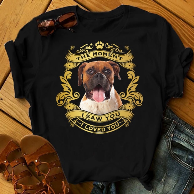 1 DESIGN 30 VERSIONS – DOGS – I loved you – t-shirt design for commercial use