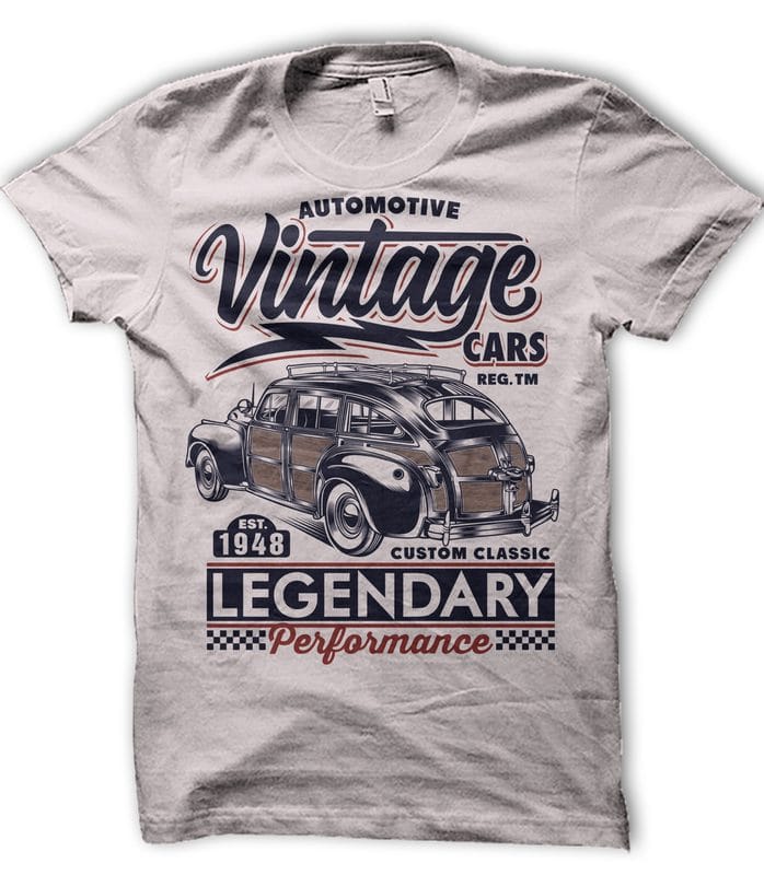 vintage car tee