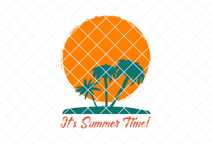 It's summer time, summer/beach ready made tshirt design