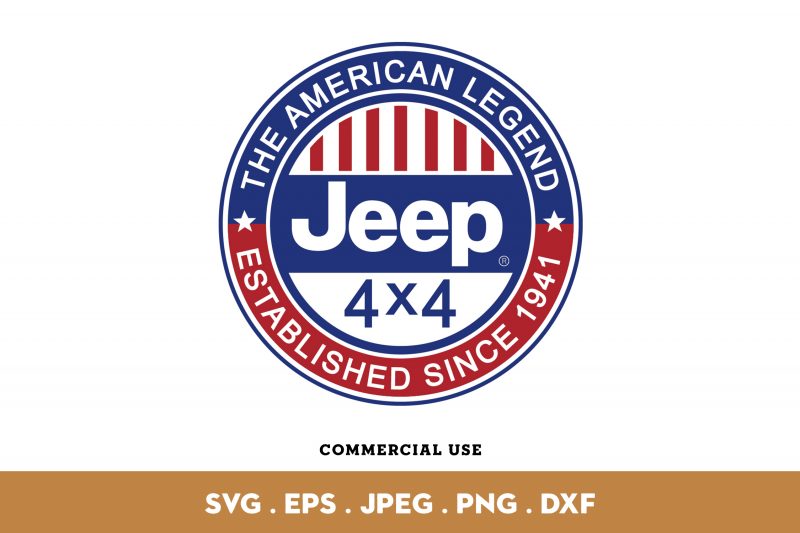 The American Legend Jeep t-shirt design for sale