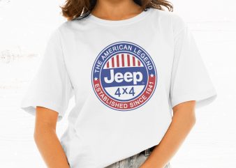 The American Legend Jeep t-shirt design for sale