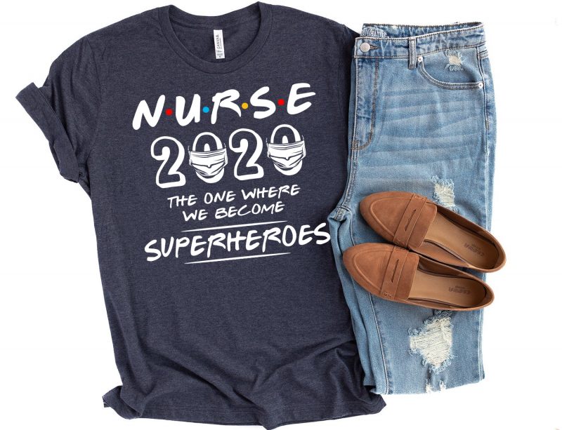 Nurse 2020 Superheroes – t-shirt design for sale