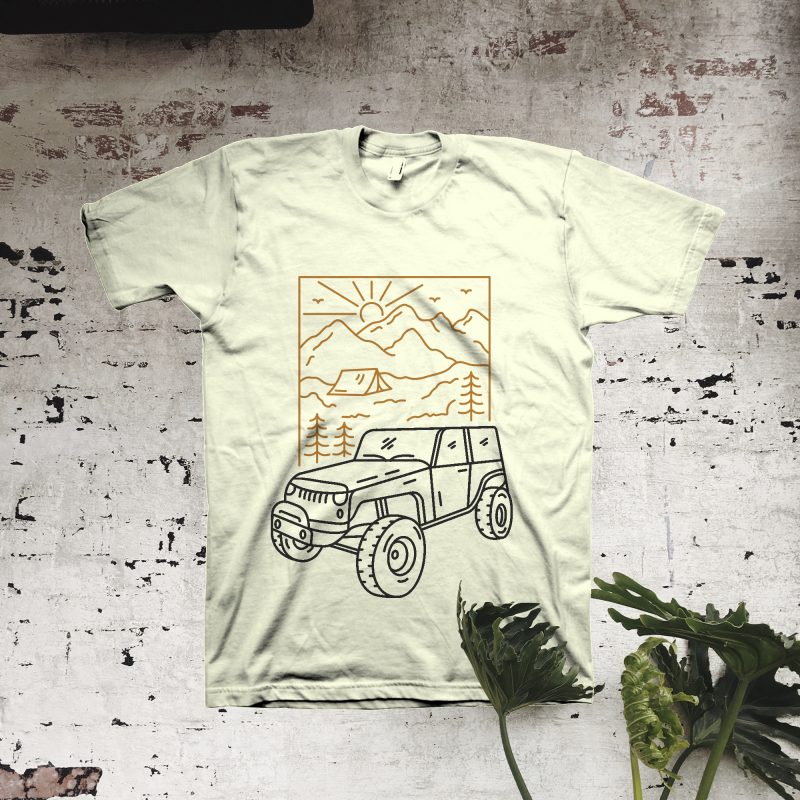 Off Roader Camp t shirt design for download