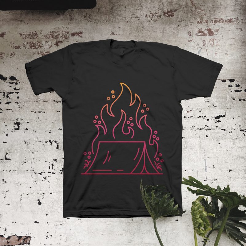 Campfire buy t shirt design artwork