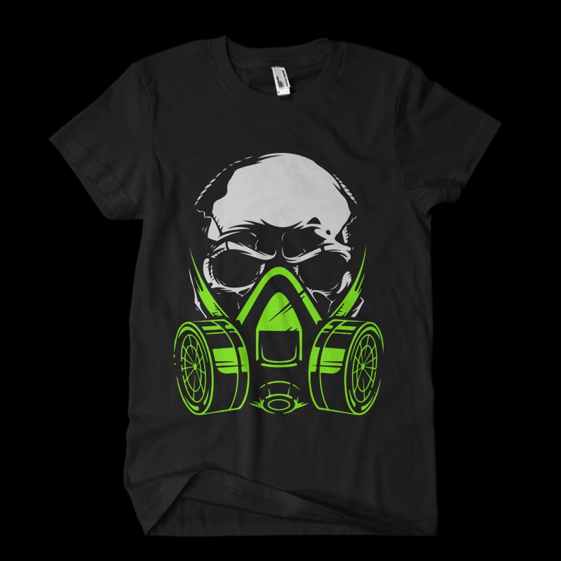 Biohazard Skull buy t shirt design for commercial use