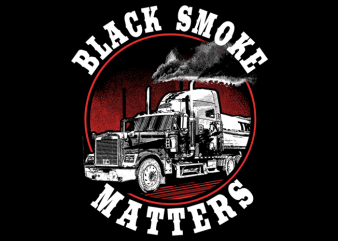 Black Smoke Matters buy t shirt design for commercial use