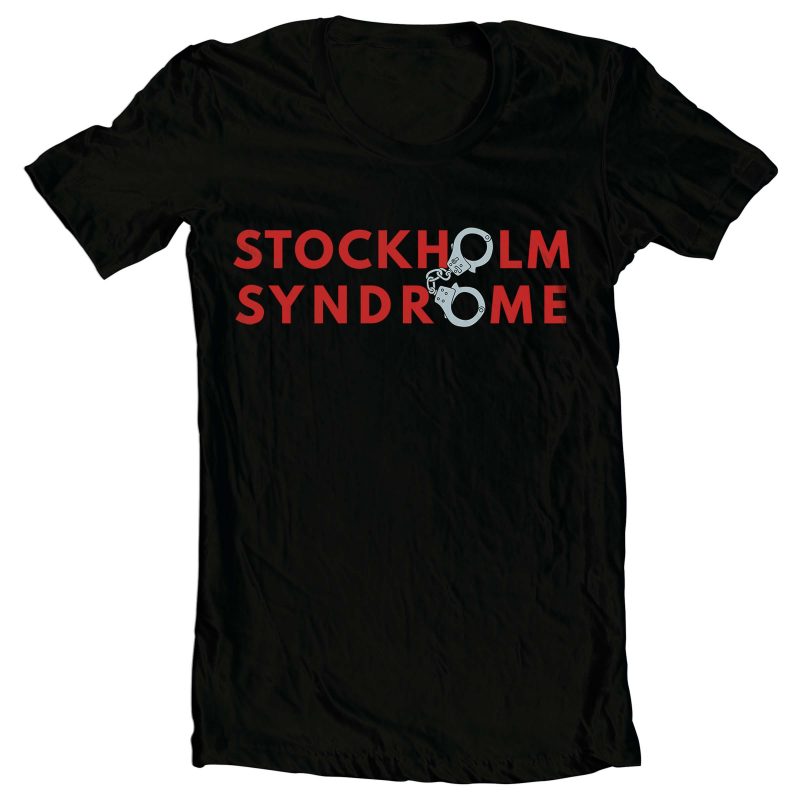 Stockholm Syndrom t-shirt design for commercial use