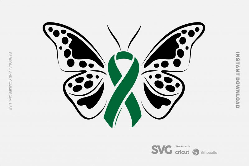 Brain Injury Awareness Butterfly SVG – Brain Injury – Awareness – t shirt design to buy