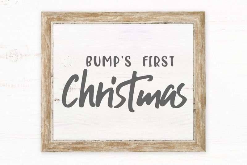 Bump’s First Christmas 2 buy t shirt design for commercial use