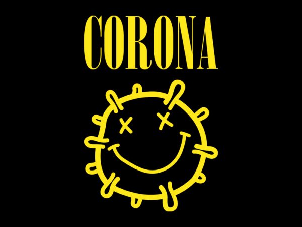 CORONA graphic t-shirt design