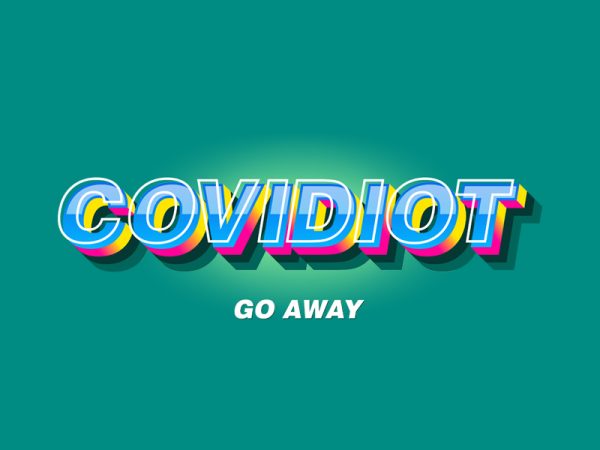 COVIDIOT 01 t shirt design for purchase