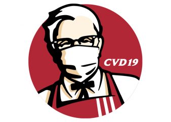 CVD19 print ready t shirt design