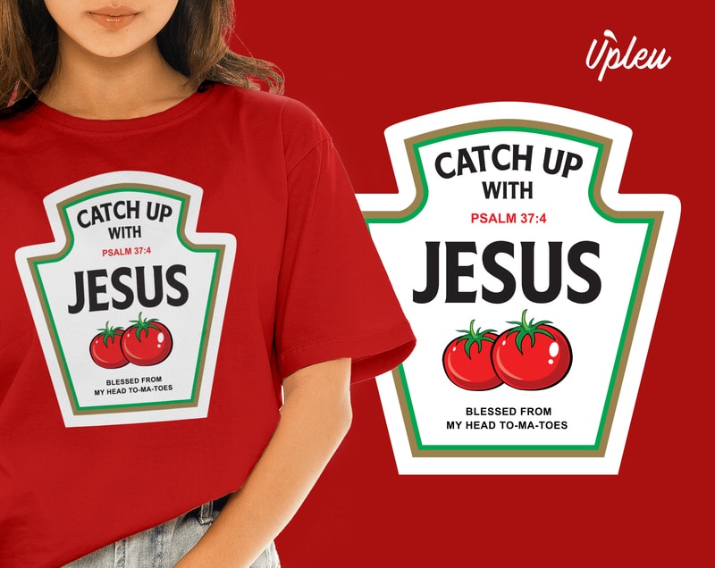 Download Catch up with Jesus buy t shirt design