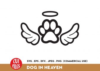 Dog In Heaven 2 ready made tshirt design